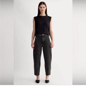 Everlane Utility Barrel Jeans | washed black | sz 6 | 28